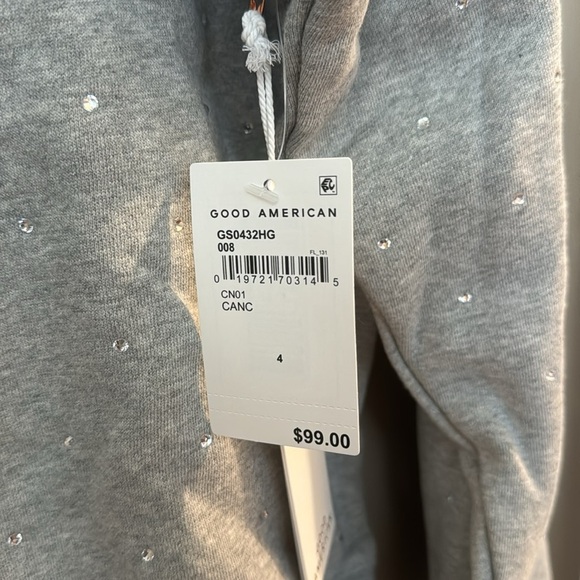 NWT Good American Zodiac Cancer Rhinestone Sweatshirt - Picture 4 of 6